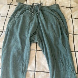 Grey-blue fleece sweatpants